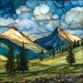 the Big Belt Mountains east of — ceramic art tile