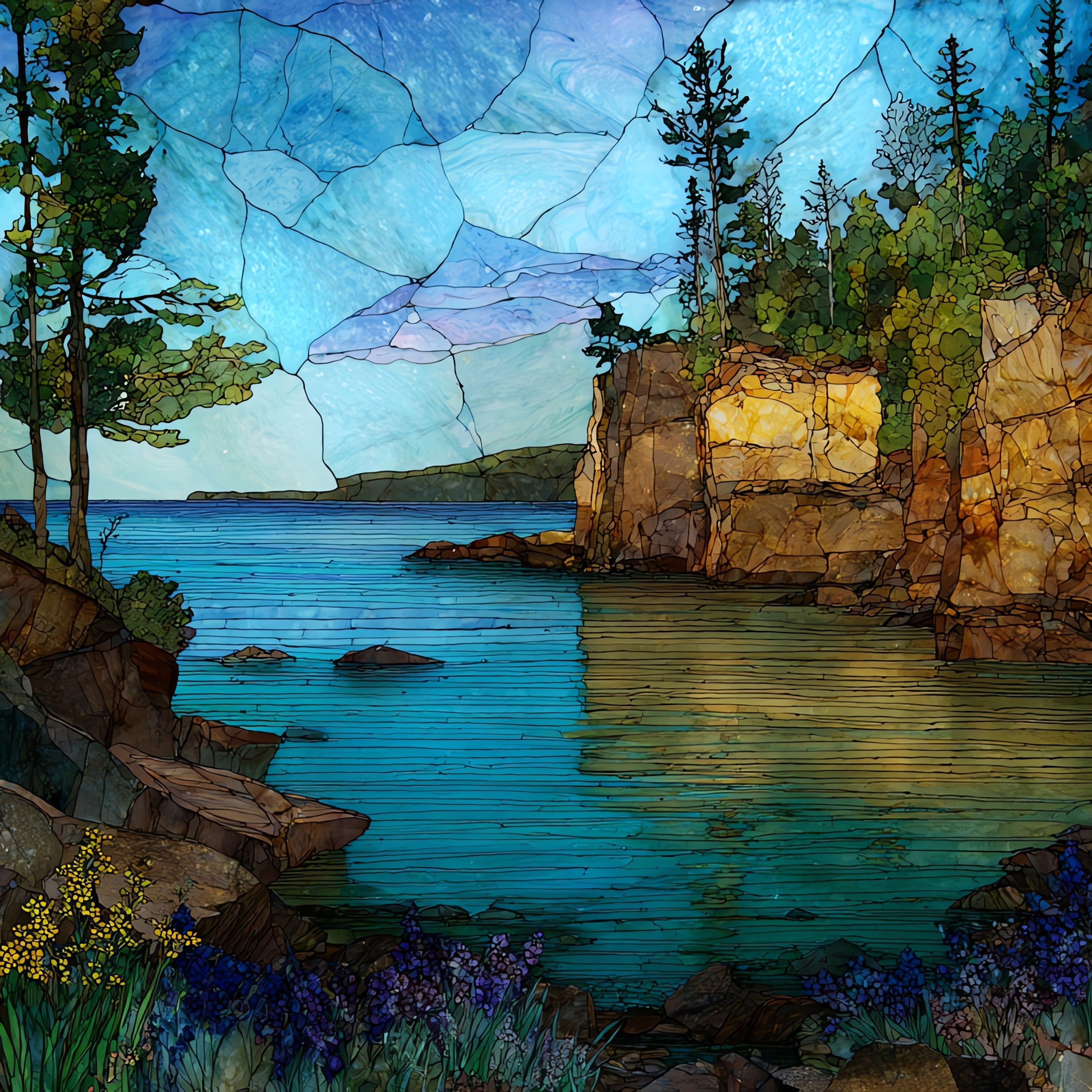 Presque Isle Park — ceramic art tile