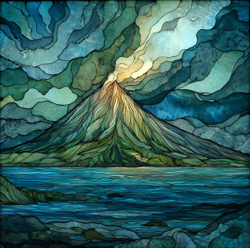 Mount Cleveland — ceramic art tile