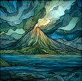 Mount Cleveland — ceramic art tile