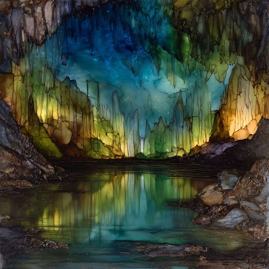 Dream Lake — ceramic art tile