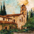 Mission San Gabriel Arcangel — ceramic art tile