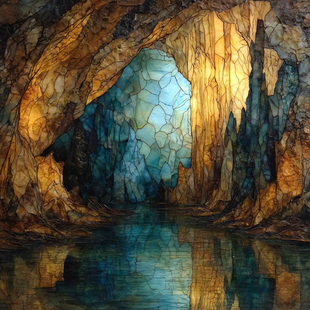 Grand Caverns — ceramic art tile
