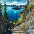 the Cleetwood Cove Trail — ceramic art tile