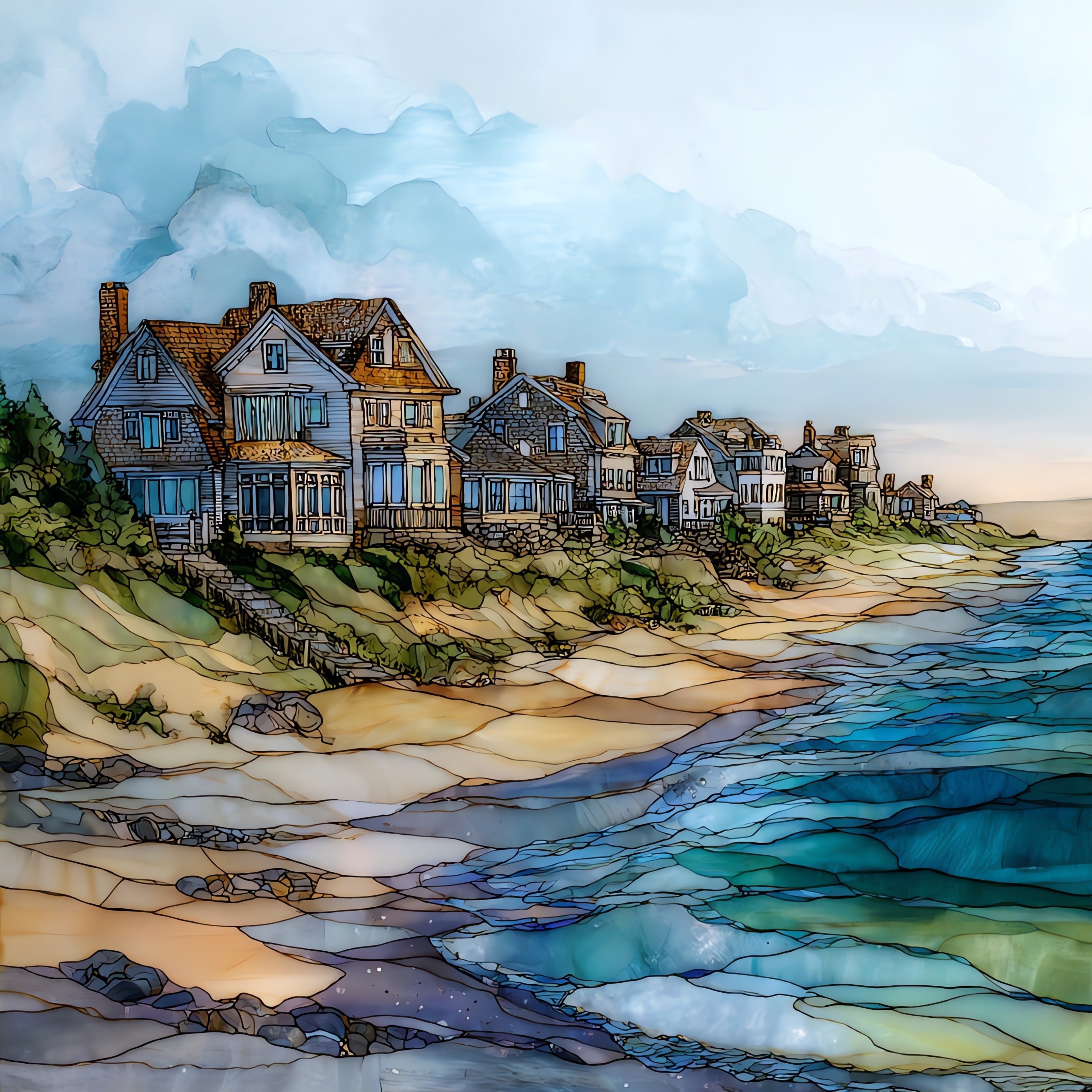 Coopers Beach — ceramic art tile