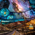 the Cosmos Mystery Area — ceramic art tile