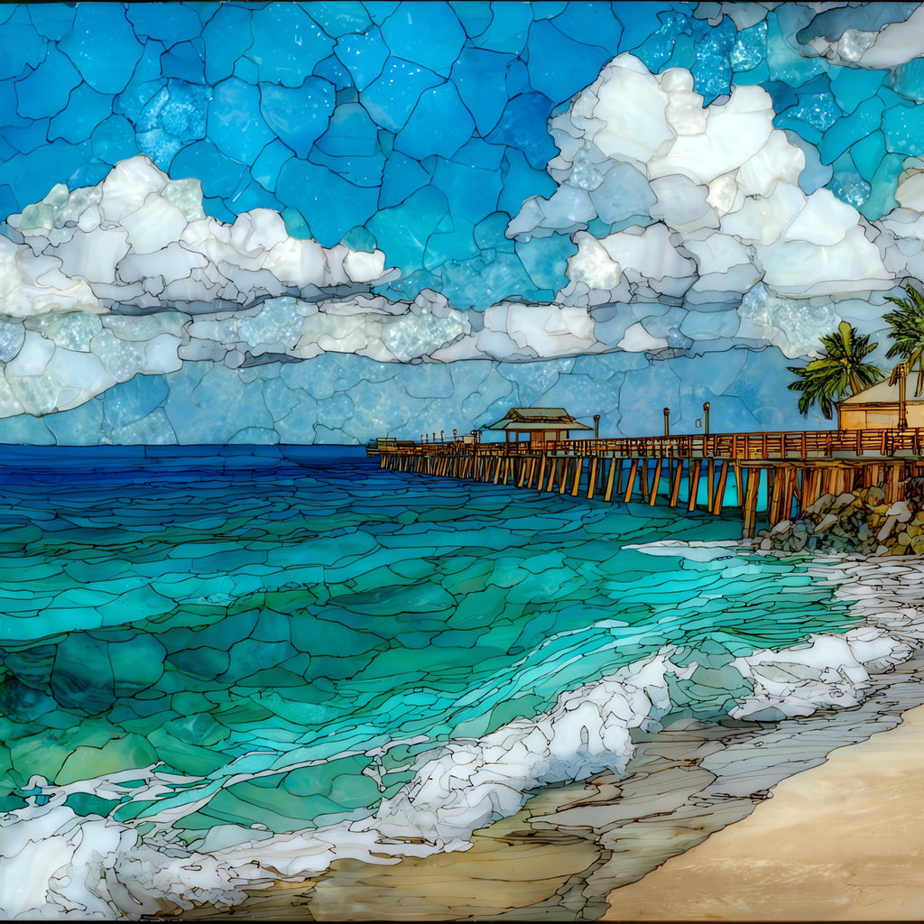 Boynton Beach reef — ceramic art tile