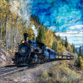 the Cumbres and Toltec — ceramic art tile
