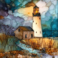 Saugerties Lighthouse — ceramic art tile