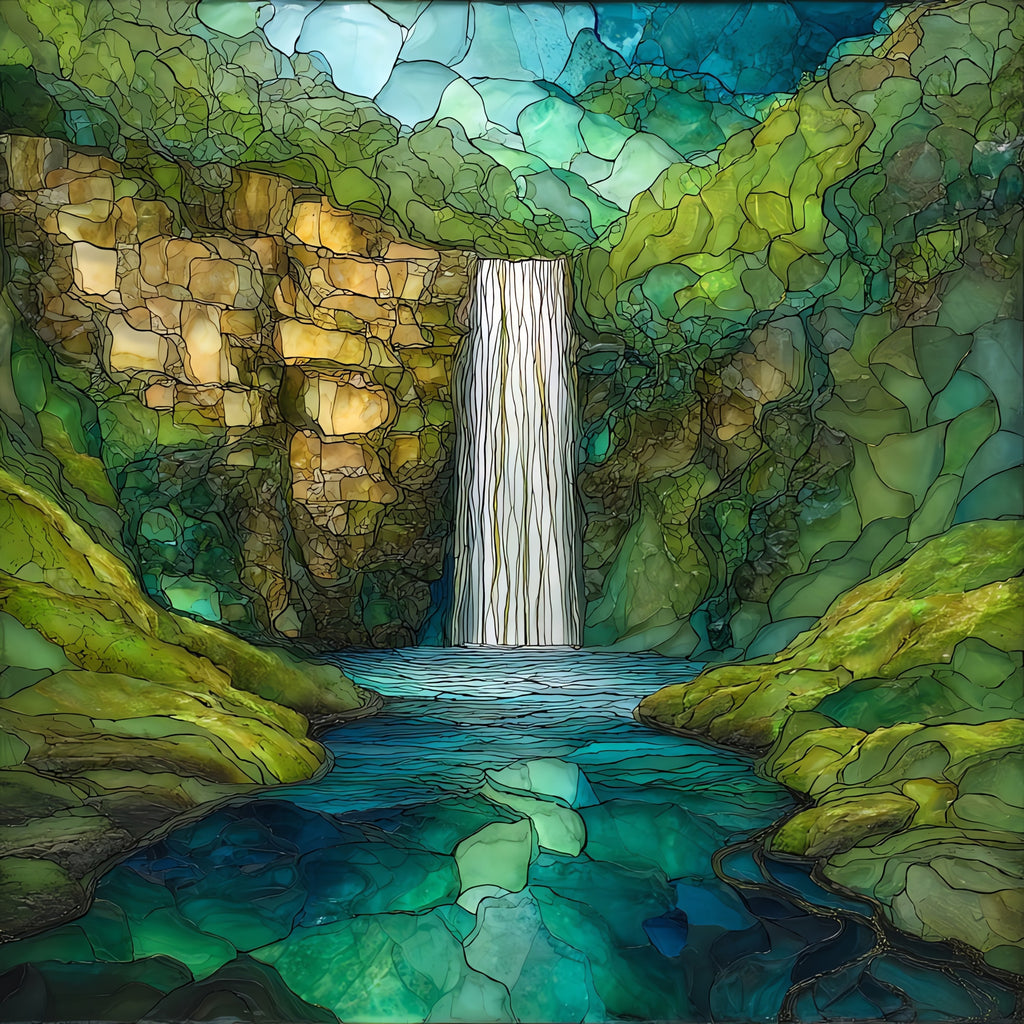 Smith Falls the tallest waterfall in — ceramic art tile