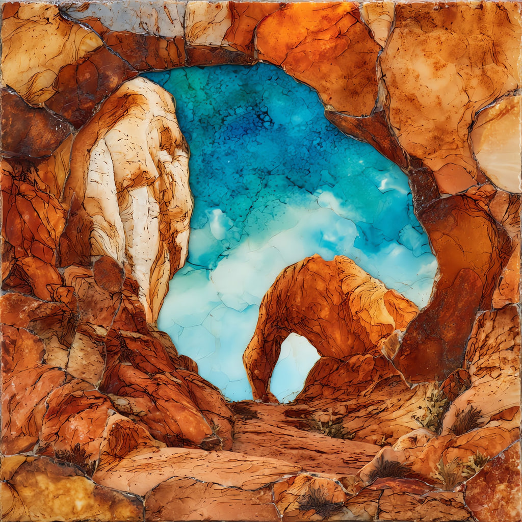 Elephant Rock — ceramic art tile