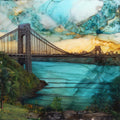 the George Washington Bridge — ceramic art tile