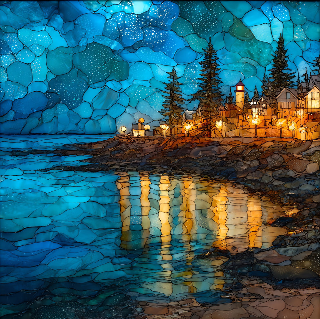 Park Point Beach on Lake Superior — ceramic art tile