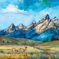 the Teton Park Road — ceramic art tile