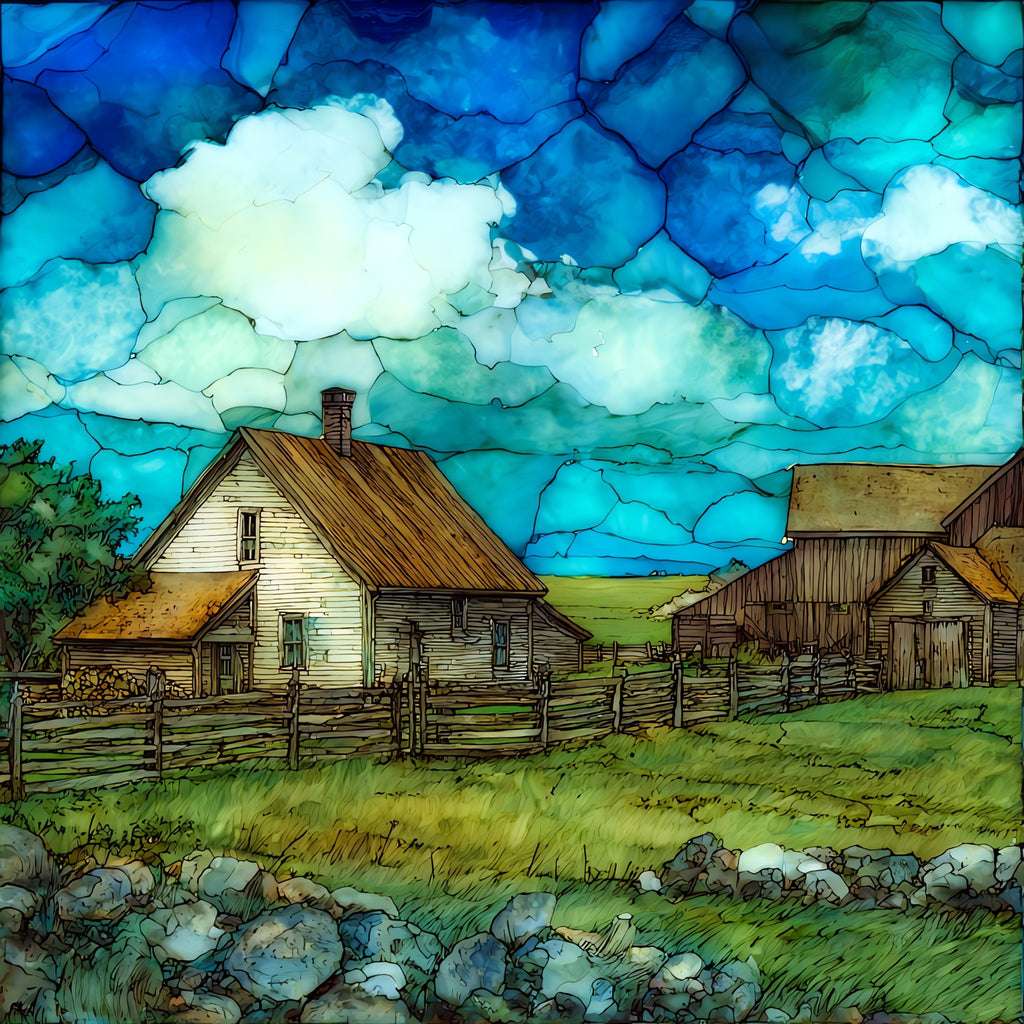 Living History Farms — ceramic art tile