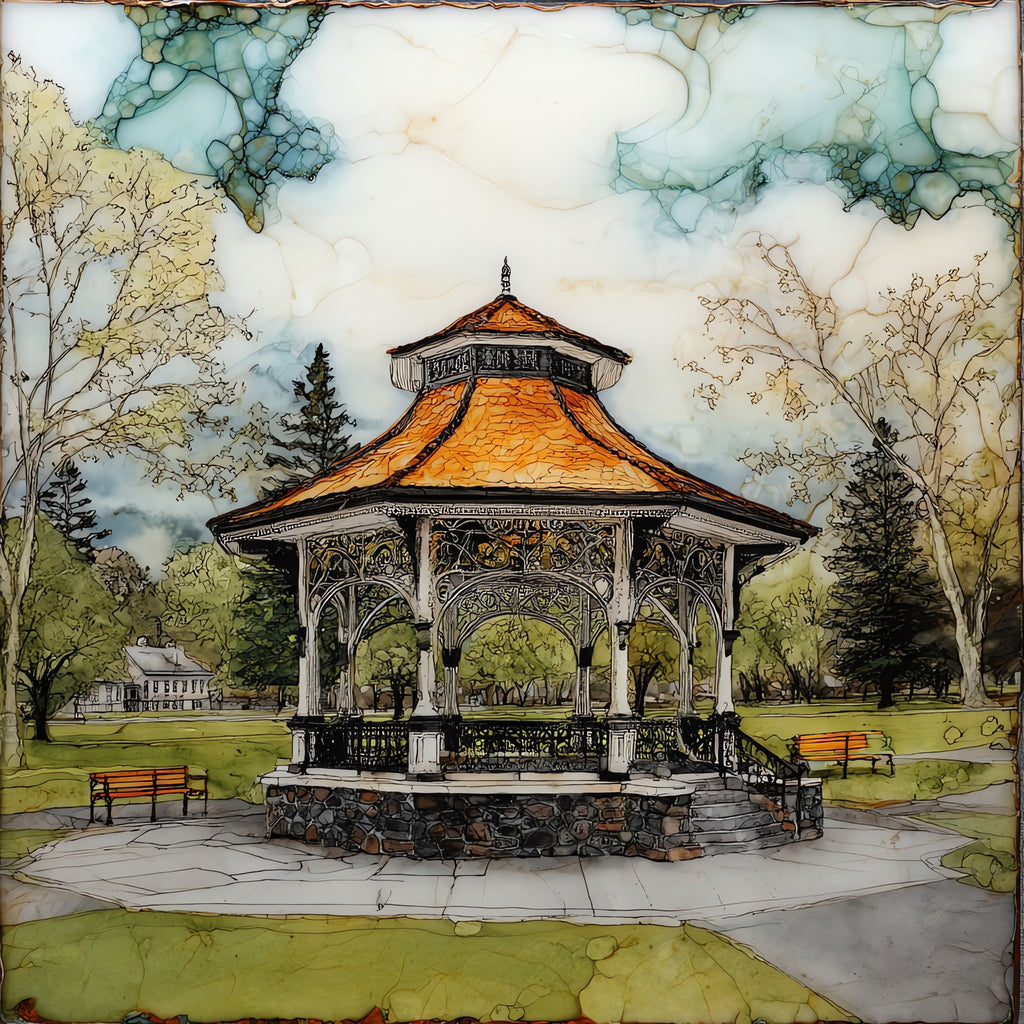 the Westerly Wilcox Park — ceramic art tile