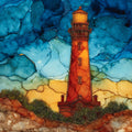 St. Augustine Lighthouse beam — ceramic art tile