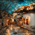 Plaka Neighborhood — ceramic art tile