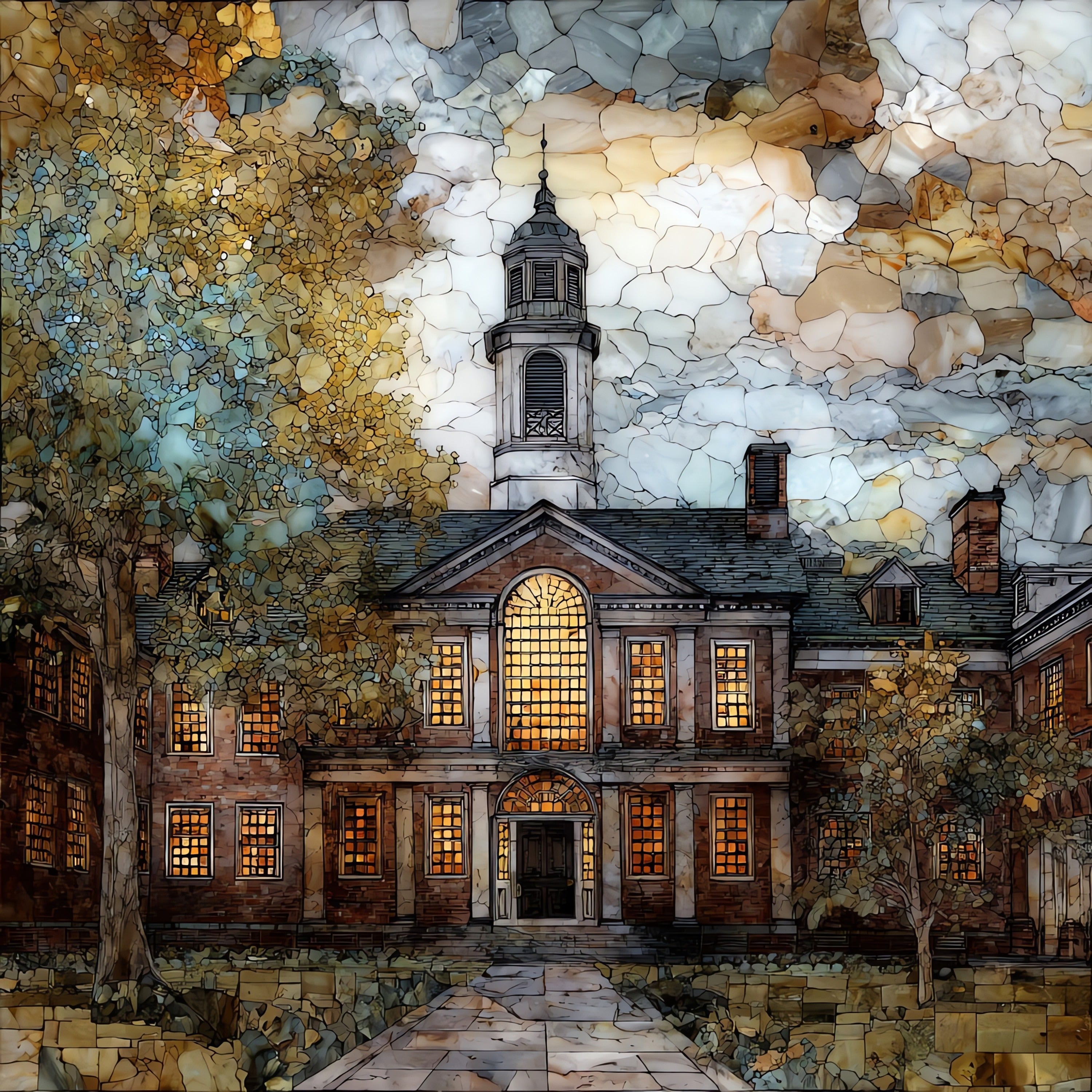 the College of New — ceramic art tile