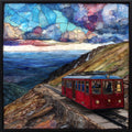 Pikes Peak Cog Railway summit Front Range — ceramic art tile