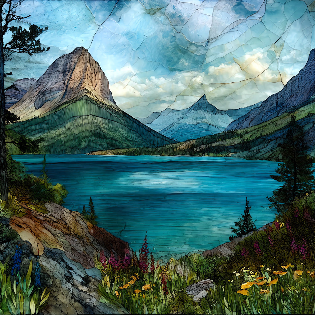 Saint Mary Peak — ceramic art tile