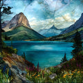 Saint Mary Peak — ceramic art tile
