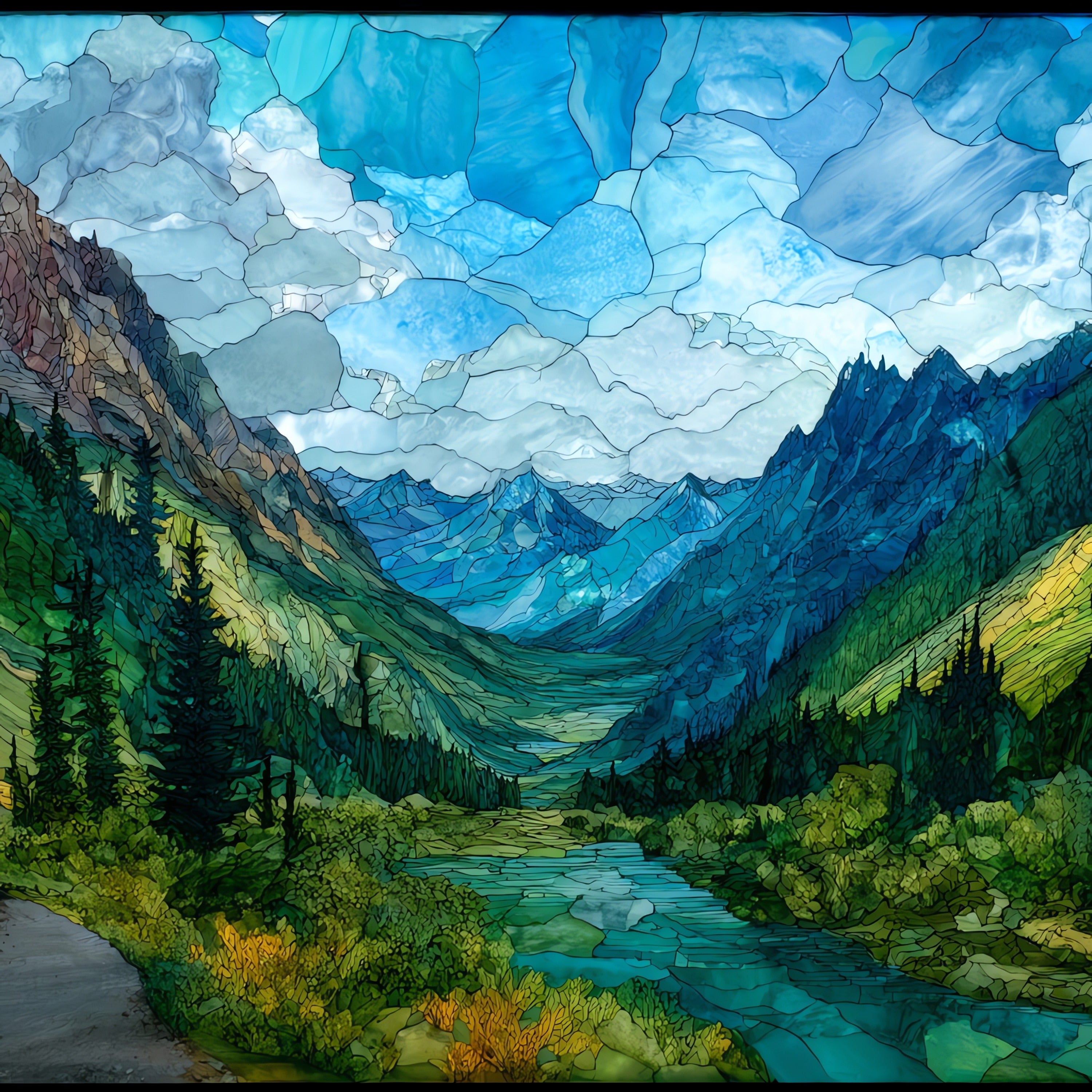 Mount Healy Overlook — ceramic art tile