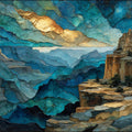 Grand Canyon Vishnu Temple — ceramic art tile