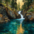 Running Eagle Falls Trick — ceramic art tile