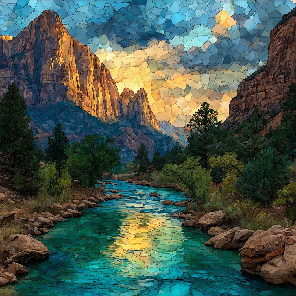 Mystery Falls on the — ceramic art tile
