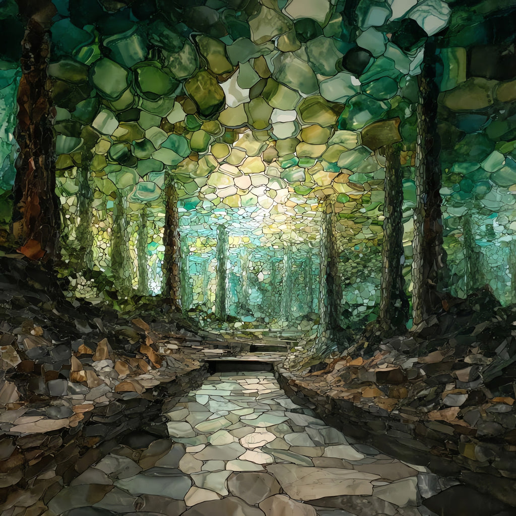 Skyline Caverns — ceramic art tile