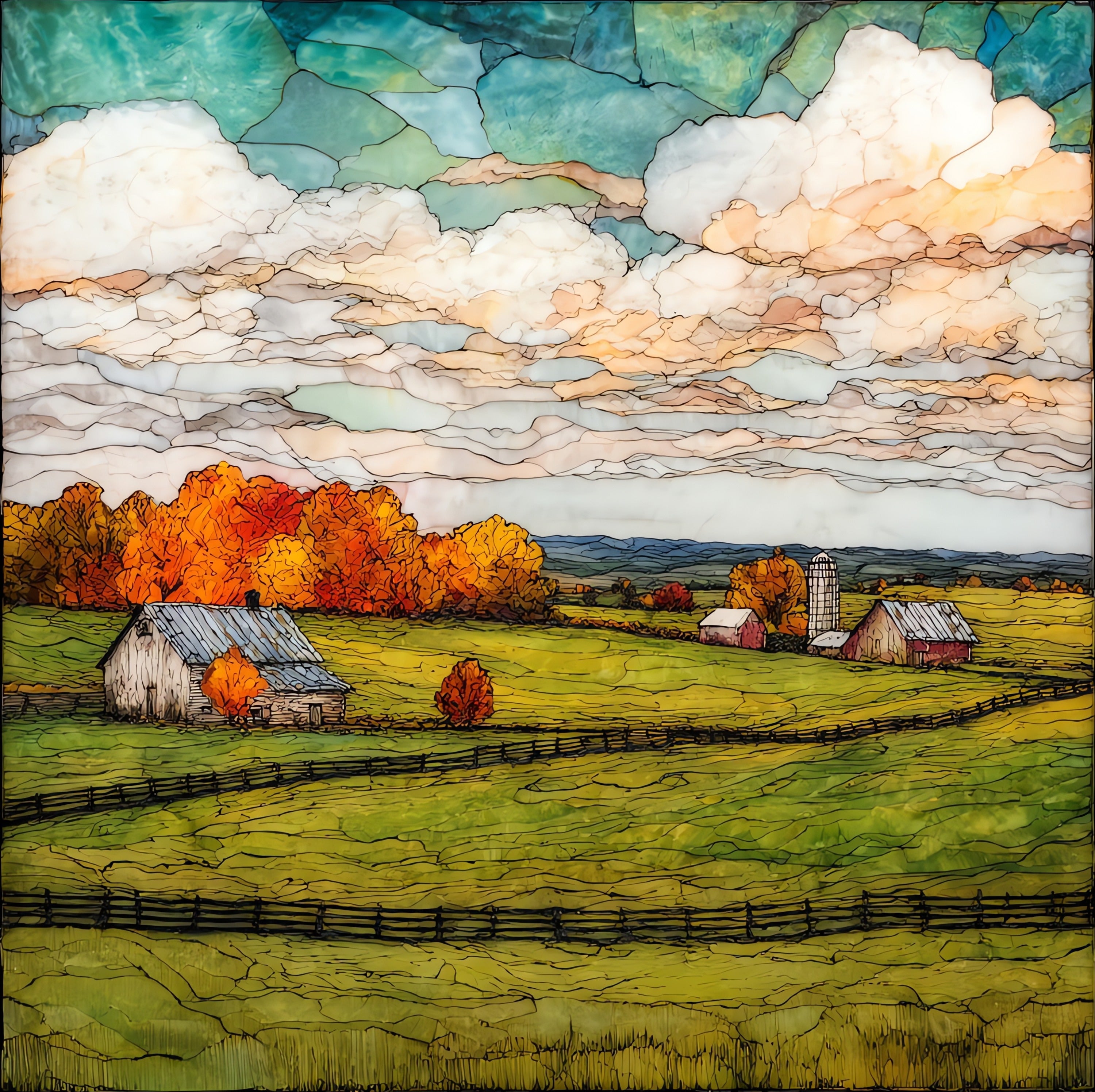 Bonnaroo Farm — ceramic art tile
