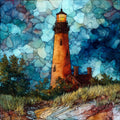 the Little Sable Point Lighthouse — ceramic art tile