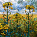 a North Dakota canola — ceramic art tile