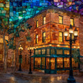 Texas Christian University Frog Fountain — ceramic art tile