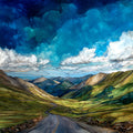 Loveland Pass and ski area Front Range — ceramic art tile