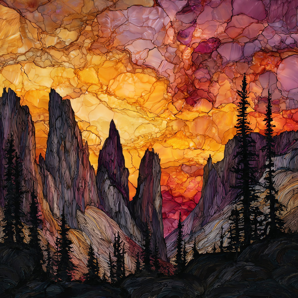 Minarets Mammoth — ceramic art tile