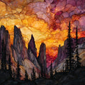 Minarets Mammoth — ceramic art tile
