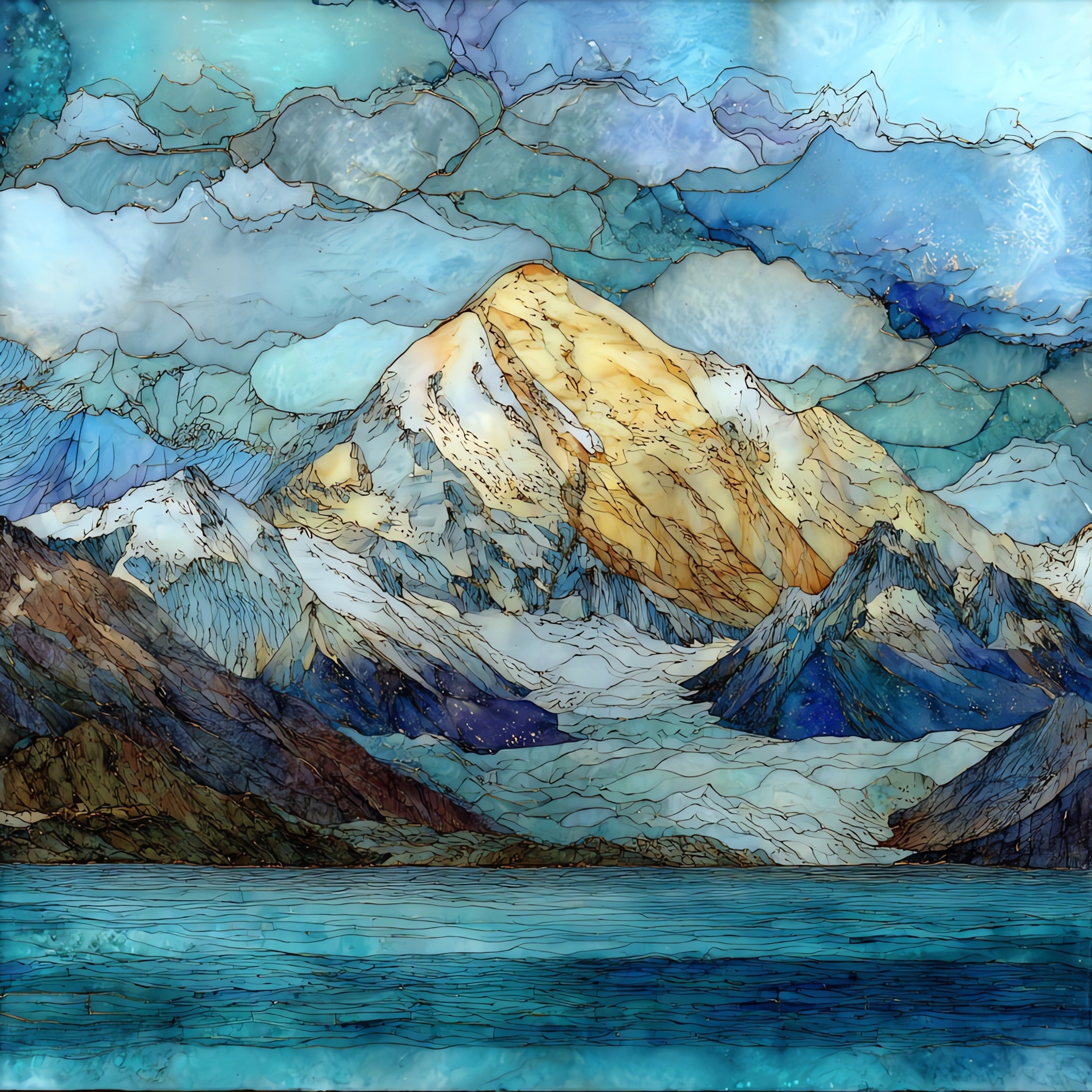 Mount St — ceramic art tile