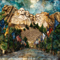 Mount Rushmore — ceramic art tile