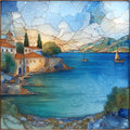 Pylos Bay — ceramic art tile