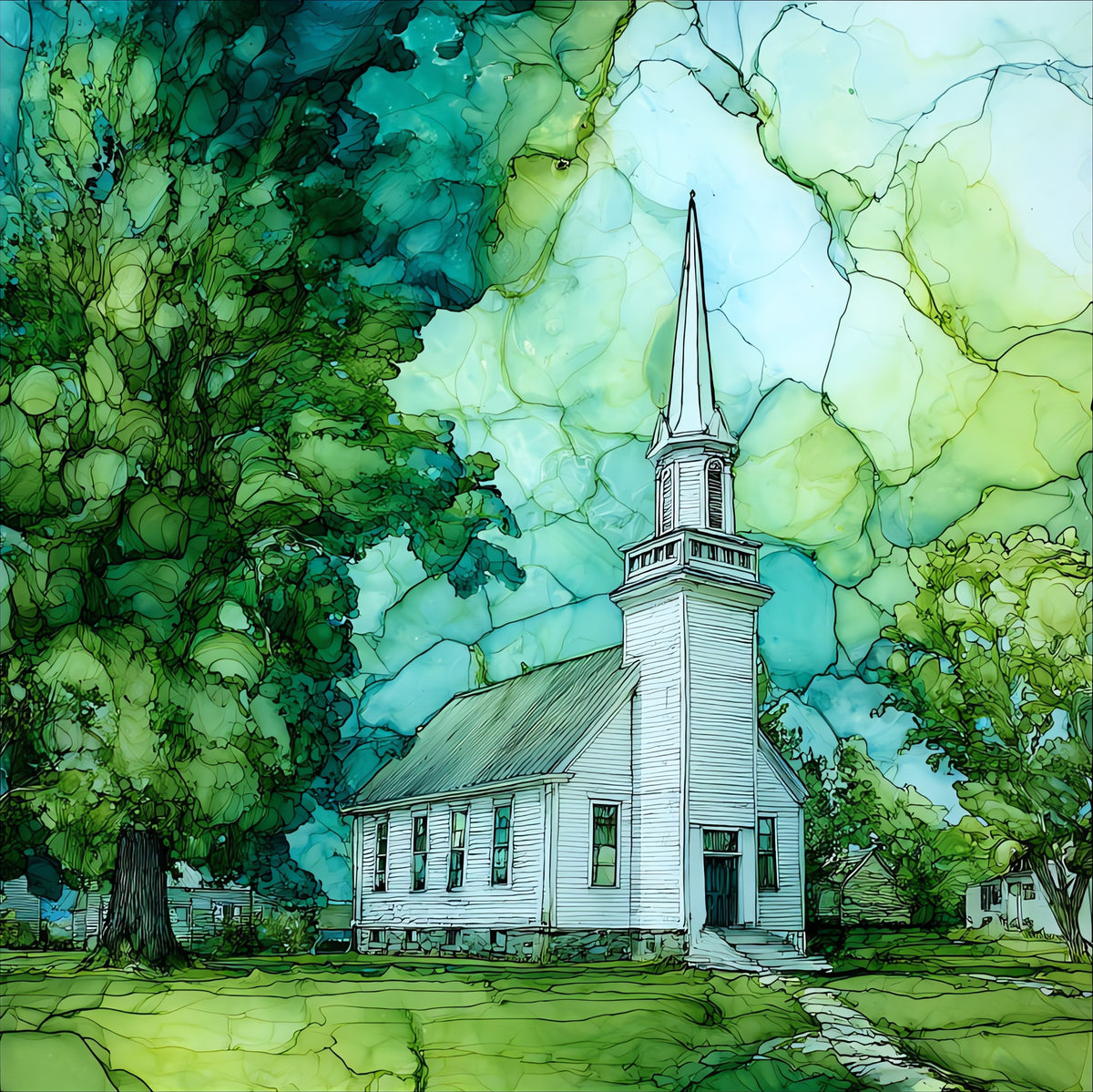 the Little Compton Common — ceramic art tile