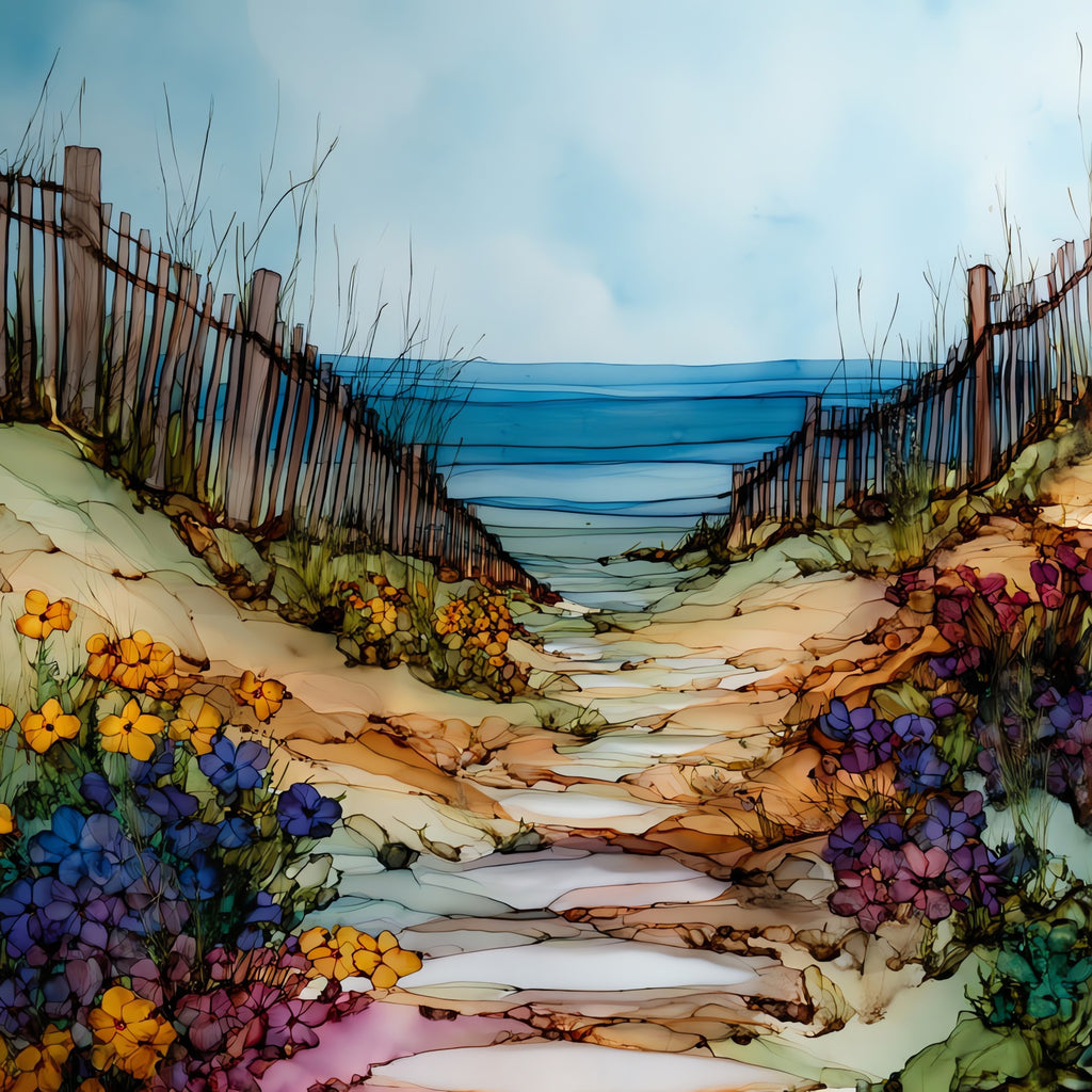 the Island Beach State — ceramic art tile