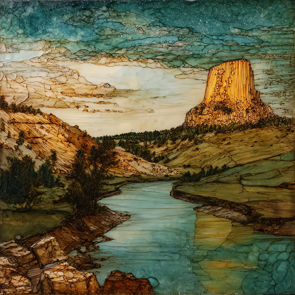 Pompeys Pillar — ceramic art tile