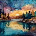 Deep Creek Lake — ceramic art tile