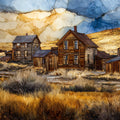 Bodie Ghost Town — ceramic art tile