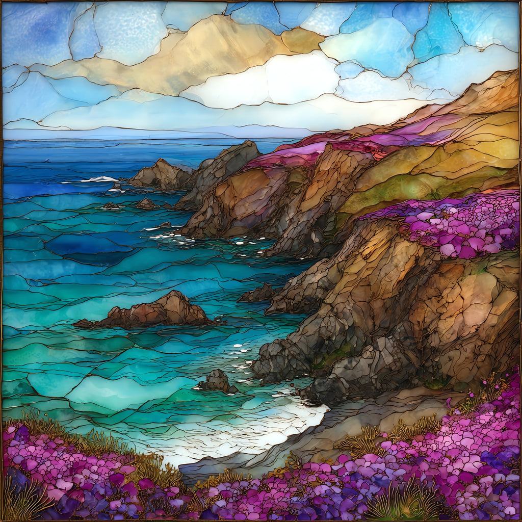 Garrapata Coast — ceramic art tile