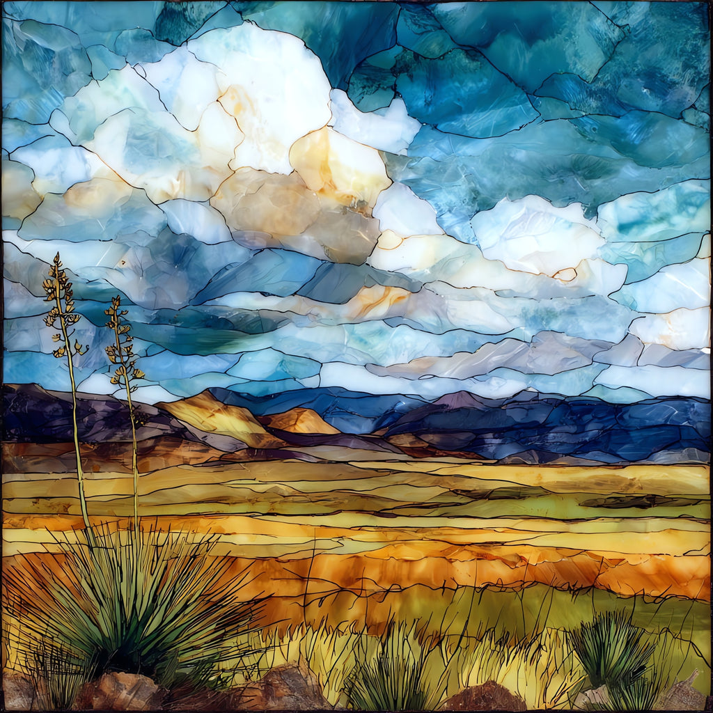 Buffalo Gap National Grassland — ceramic art tile