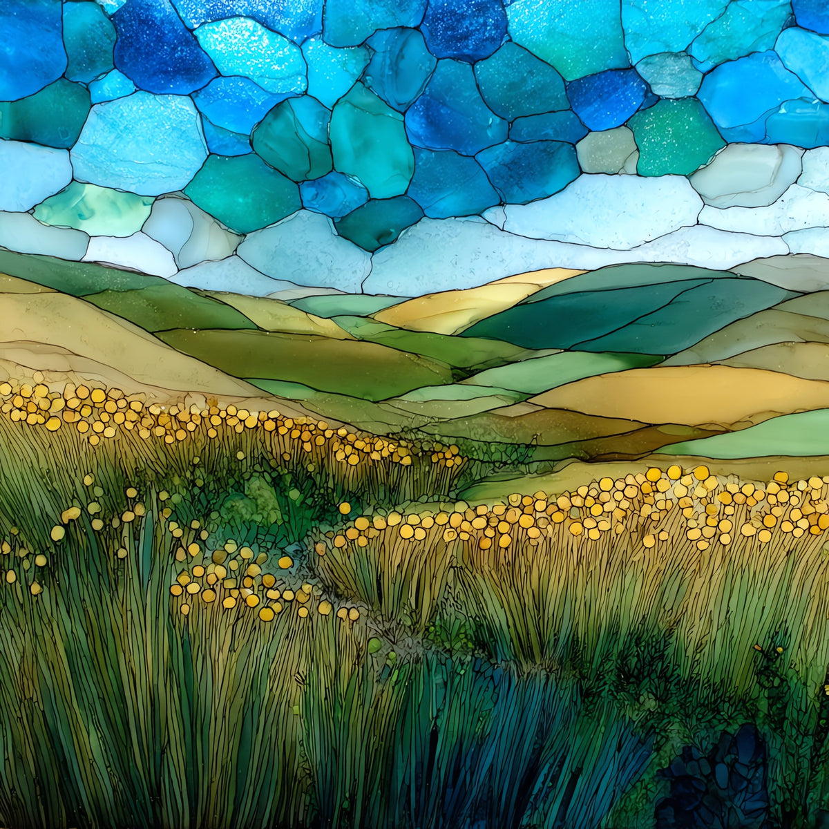 the Tallgrass Prairie — ceramic art tile