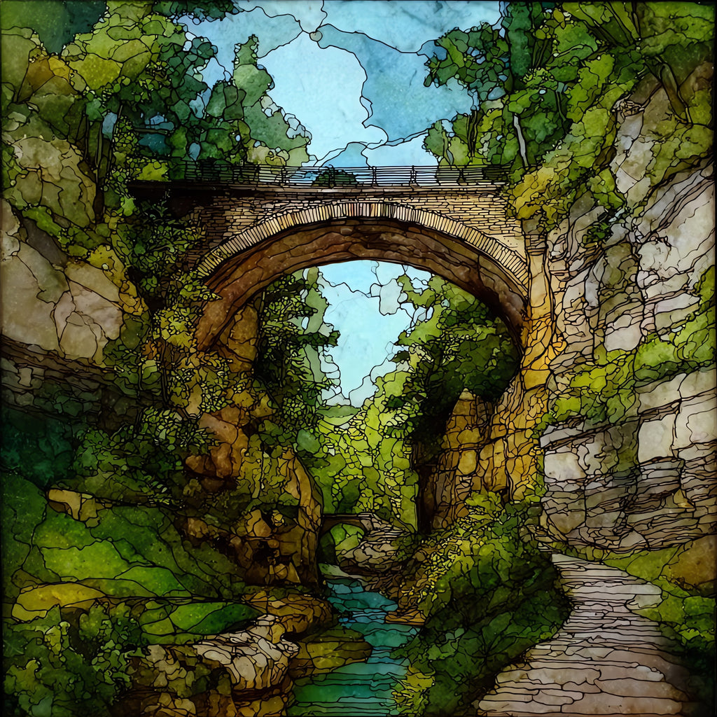 Natural Bridge of Virginia — ceramic art tile